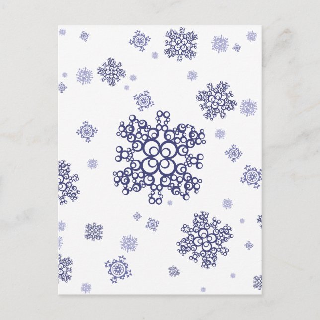 Blauer Schnee Postkarte (Vorderseite)