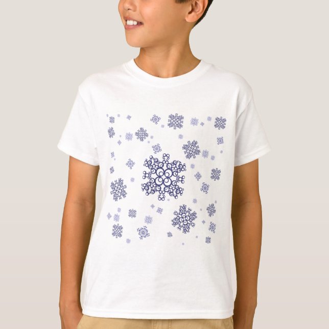 Blauer Schnee T-Shirt (Vorderseite)