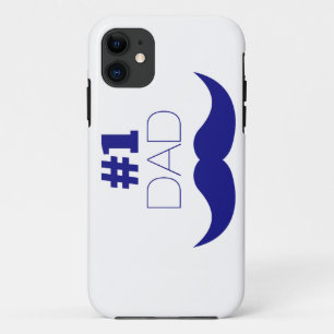 Blauer Schnurrbart des Vater-#1 - Nr. eine Case-Mate iPhone Hülle