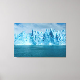 Blauer See, Eis und Himmel Leinwanddruck