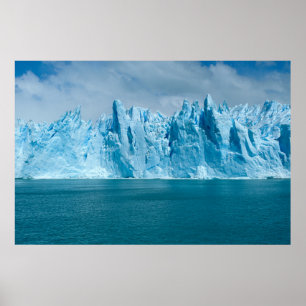 Blauer See, Eis und Himmel Poster