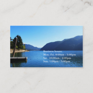 Blauer See, Himmel, Berglandschaft professionell Visitenkarte