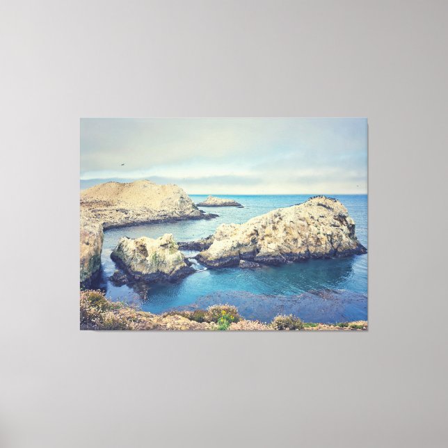 Blauer See Leinwanddruck (Vorderseite)