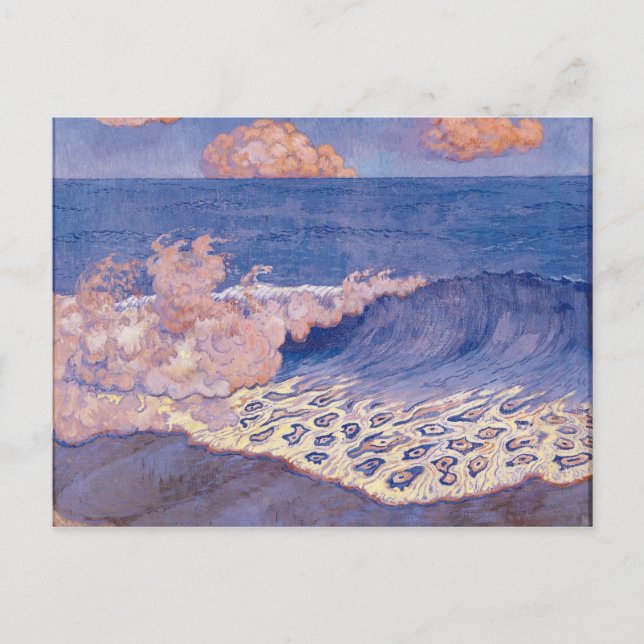 Blauer Seegang, Wave Effect, c.1893 Postkarte (Vorderseite)