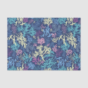 Blauer Seetang Seidenpapier