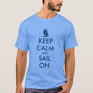 Blauer Segelflug ins Shirt mit lustigem, ruhigen Z