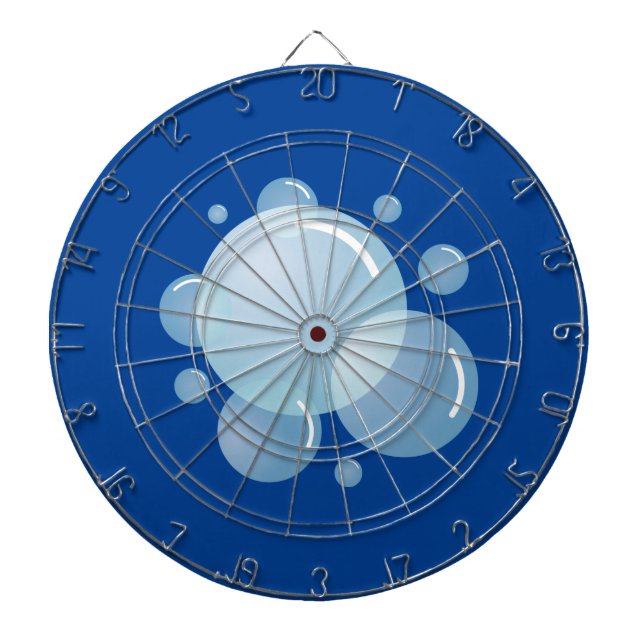 Blauer Seifenblase, Druckdartboard Dartscheibe (vorne)