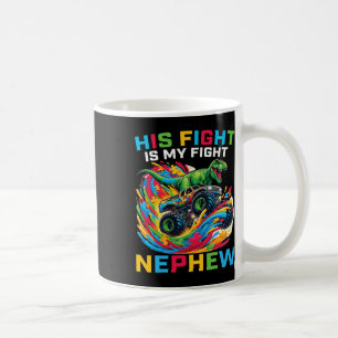 Blauer sein Kampf ist mein Kampf Autismus Nephew T Kaffeetasse