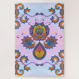 Blauer Serenity-Garten – Florale Pastell-Träume Puzzle