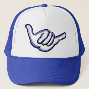 Blauer shaka Hawaii-Hut Truckerkappe