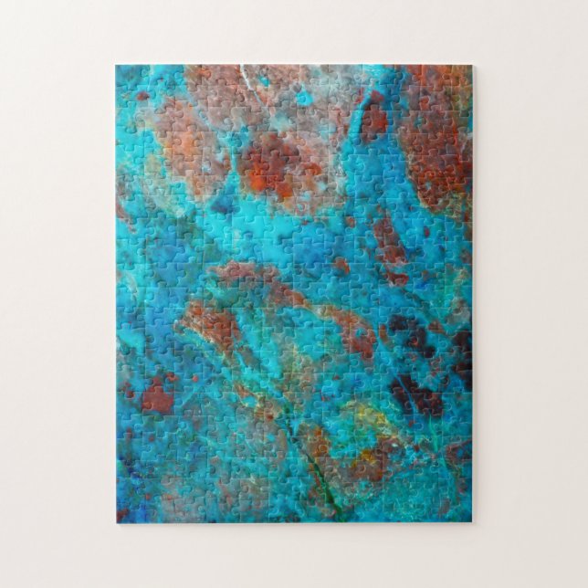 Blauer Shattuckit Puzzle (Vertikal)