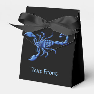 Blauer Skorpion Geschenkschachtel