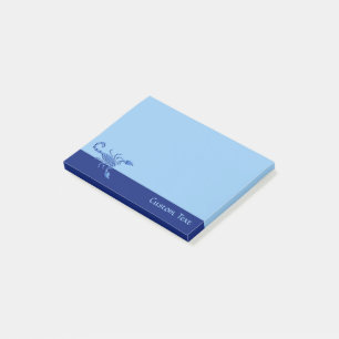 Blauer Skorpion Post-it Klebezettel