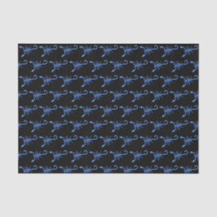 Blauer Skorpion Seidenpapier