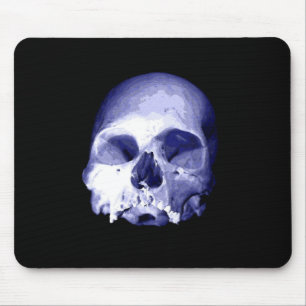 Blauer Skull Mousepad