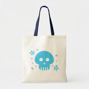 Blauer Skull Tragetasche