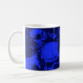 Blauer Skulls Kaffeetasse