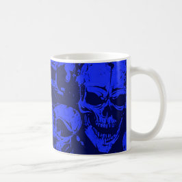 Blauer Skulls Kaffeetasse