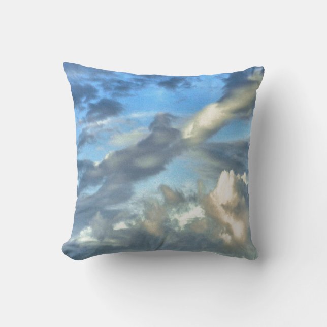 BLAUER SKY MIT DRAMATISCHEN KLOUEN: NATURFOTOGRAFI KISSEN (Vorderseite)