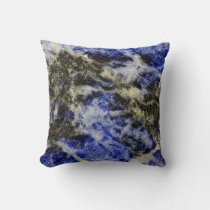 Blauer Sodalith Kissen