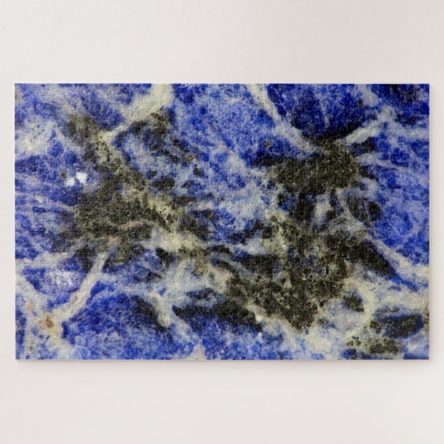 Blauer Sodalith Puzzle (Horizontal)