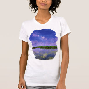 Blauer Sommer Himmel und Wasser T-Shirt