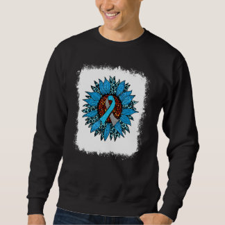 Blauer Sonnenblumen Diabetes Aufklärung T1d Diabet Sweatshirt