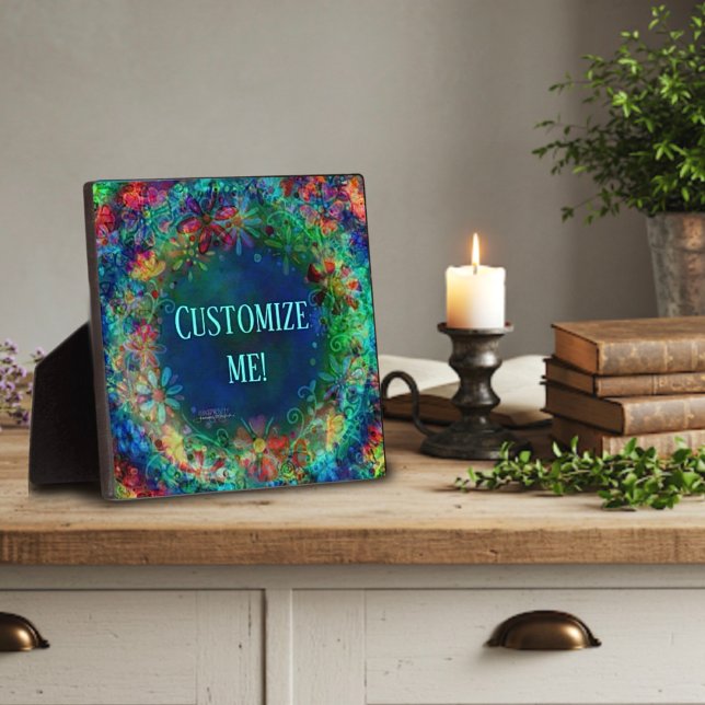 Blauer Spaß Hübsch Boho Inspirivity Fotoplatte (Von Creator hochgeladen)