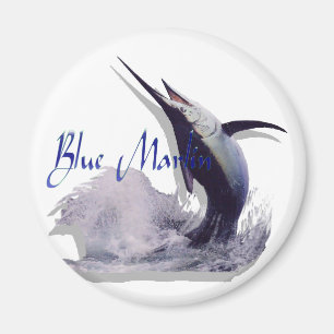 blauer Speerfisch Magnet