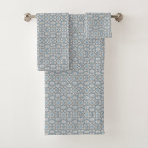 Blauer Spiegel Badhandtuch Set