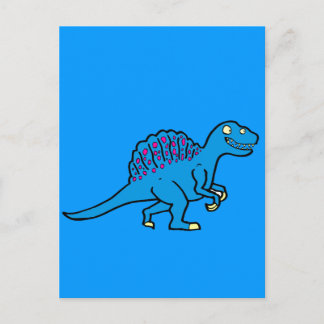 Blauer Spinosaurus Postkarte