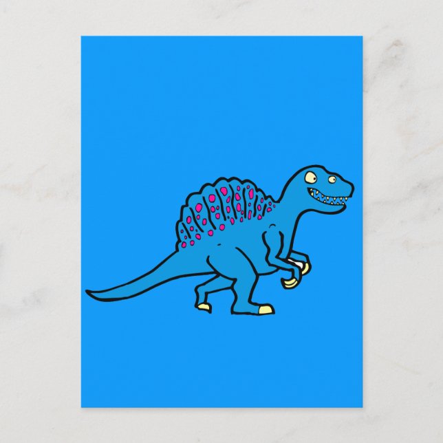 Blauer Spinosaurus Postkarte (Vorderseite)