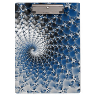 Blauer Spiral Klemmbrett