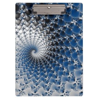 Blauer Spiral Klemmbrett
