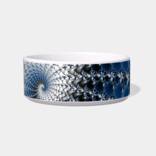Blauer Spiral Napf