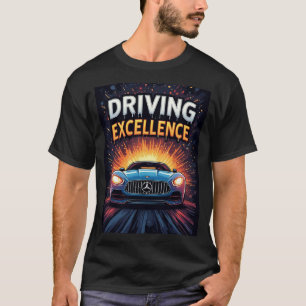 Blauer Sportwagen Sonnenuntergangs-Explosion Gesch T-Shirt