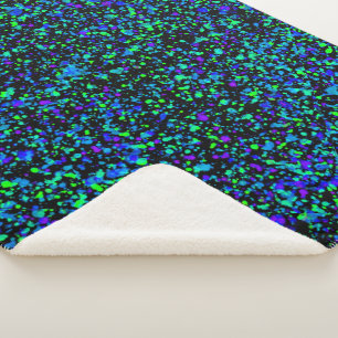 Blauer Spritz - Sherpa-Decke Sherpadecke