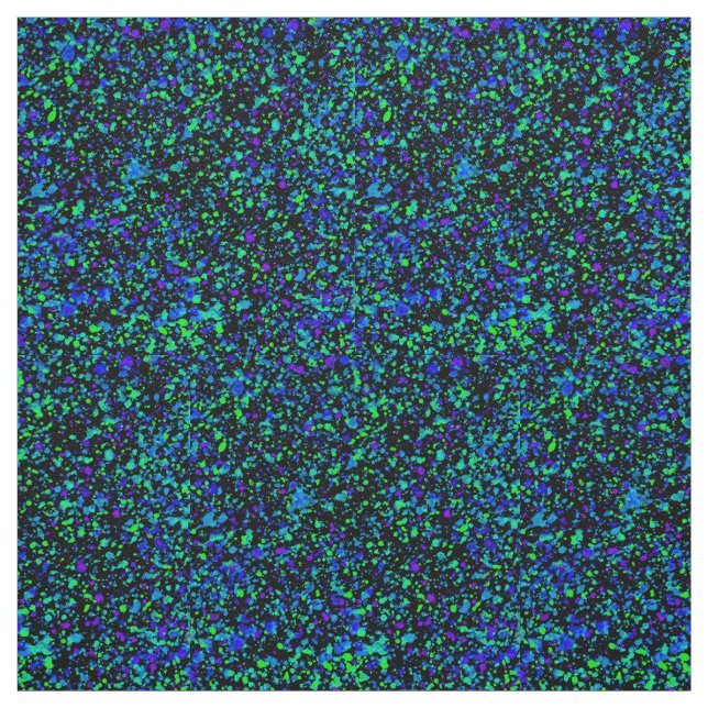 Blauer Spritzer - Baumwollgewebe Stoff (Muster)