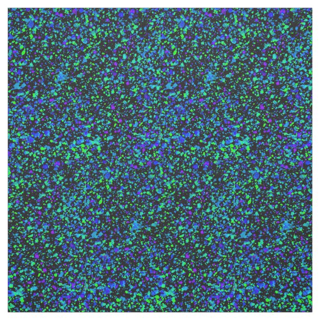 Blauer Spritzer - Pima Cotton Stoff (Muster)