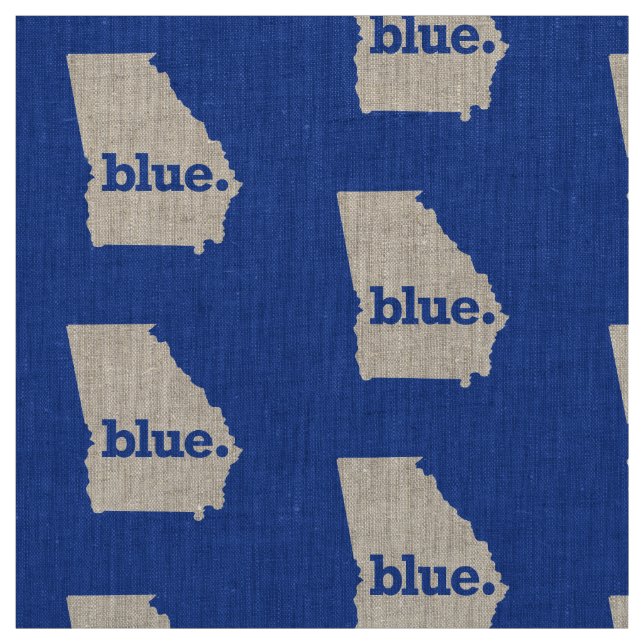 BLAUER STAAT GEORGIEN STOFF (Muster)