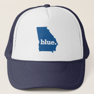 Blauer Staat Georgien Truckerkappe