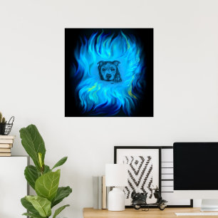 Blauer Staffy-Welpe Poster