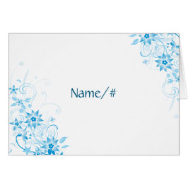 Blauer Stern-Blumen-Tabellen-Karte