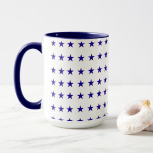 Blauer Stern der amerikanischen Flagge Tasse