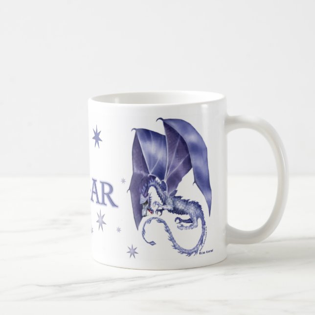 Blauer Stern-Drache-Tasse für Edgar Tasse (Rechts)