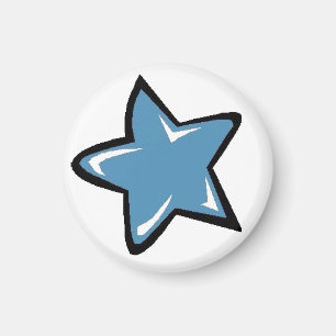 Blauer Stern Magnet