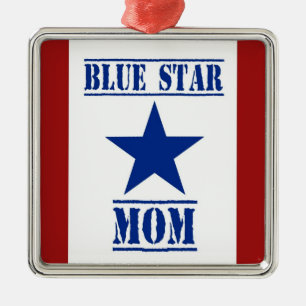 Blauer Stern-Mama-Militär Ornament Aus Metall