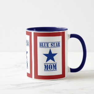 Blauer Stern-Mama-Militär Tasse