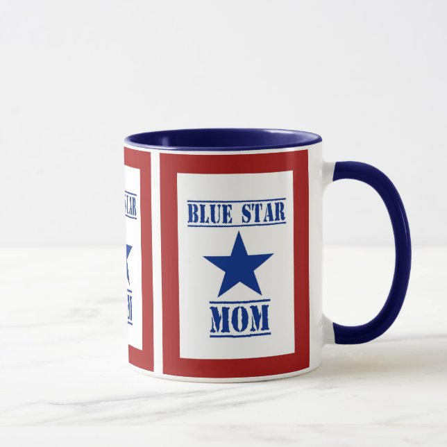 Blauer Stern-Mama-Militär Tasse (Rechts)