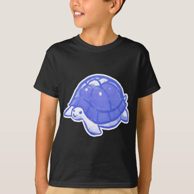 Blauer Stern-Schildkröte T-Shirt (Vorderseite)
